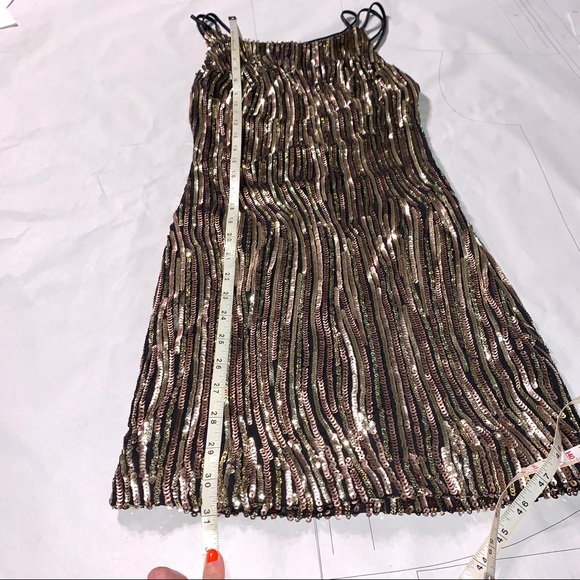 Epique Moi Gold Sequins Cocktail Dress - Picture 10 of 10